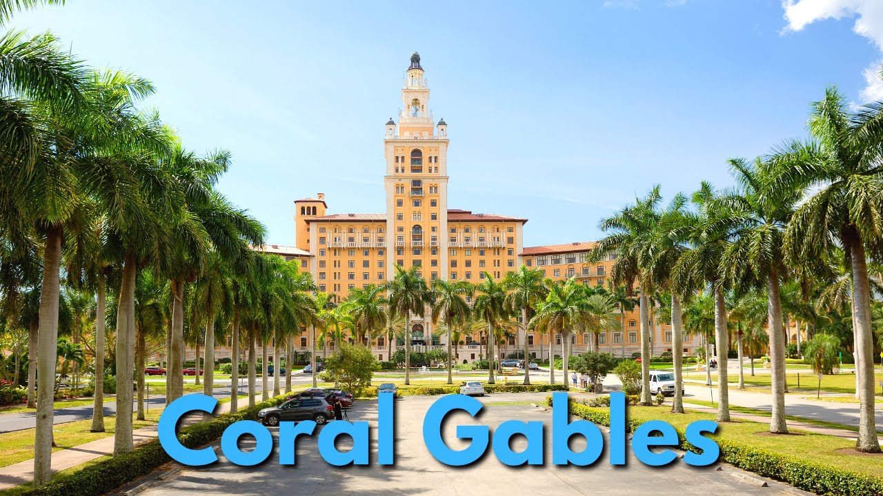 Coral Gables - Driving Through Coral Gables Florida 4k UHD