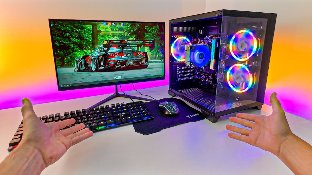 Comprei o PC GAMER mais BARATO que RODA TUDO fiquei SURPRESO