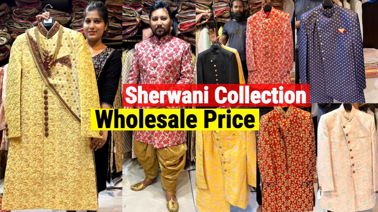 Sherwani Collection Wholesale Price | Shiv Tara Saree House Kolkata, Mg Road Barabazar