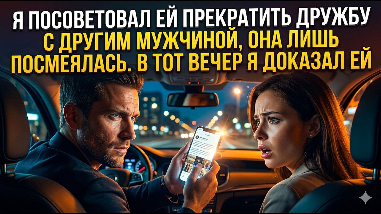 Я посоветовал ей прекратить дружбу с другим мужчиной, она лишь посмеялась. В тот вечер я доказал ей.