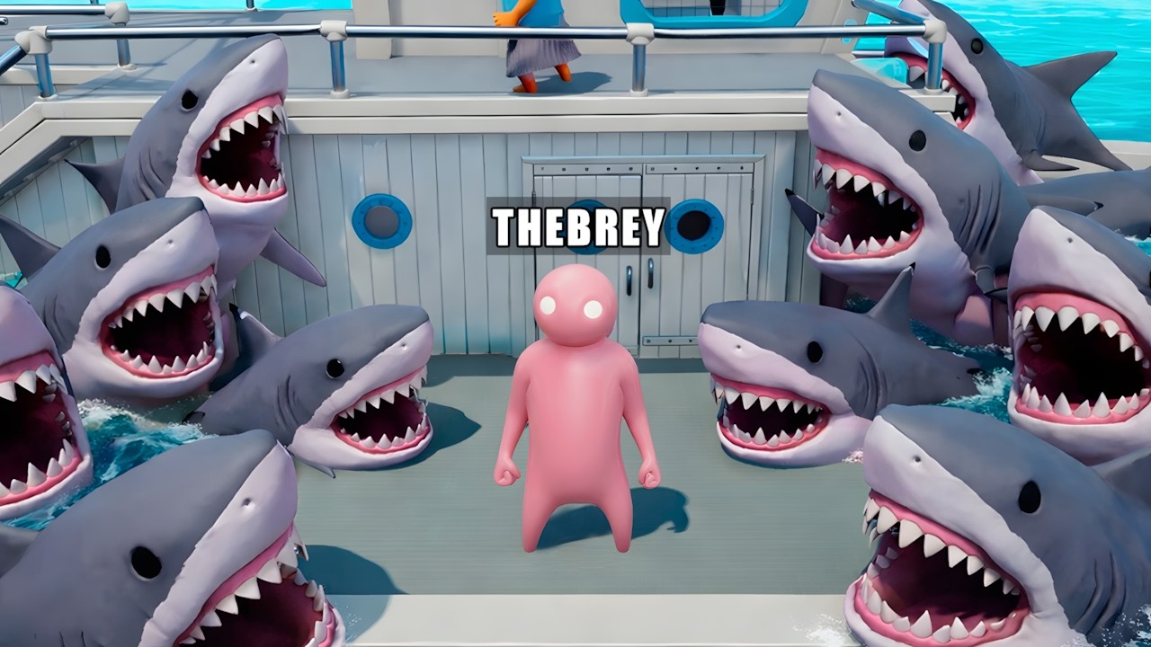 LOS TIBURONES SE VOLVIERON LOCOS | Gang Beast