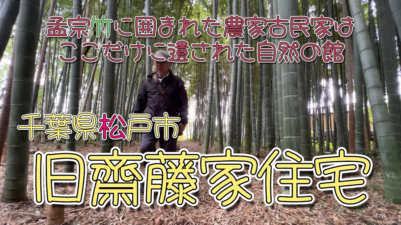【4K動画】【孟宗竹に囲まれた農家古民家はここだけに遺された自然の館～旧齋藤家住宅】千葉県松戸市内に残る歴史的建造物は少なく、松戸戸定邸とこの齊藤邸は見学可能な貴重な遺構なのだ。