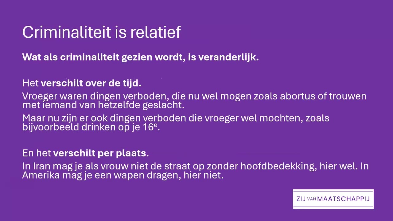 1. wat is criminaliteit?