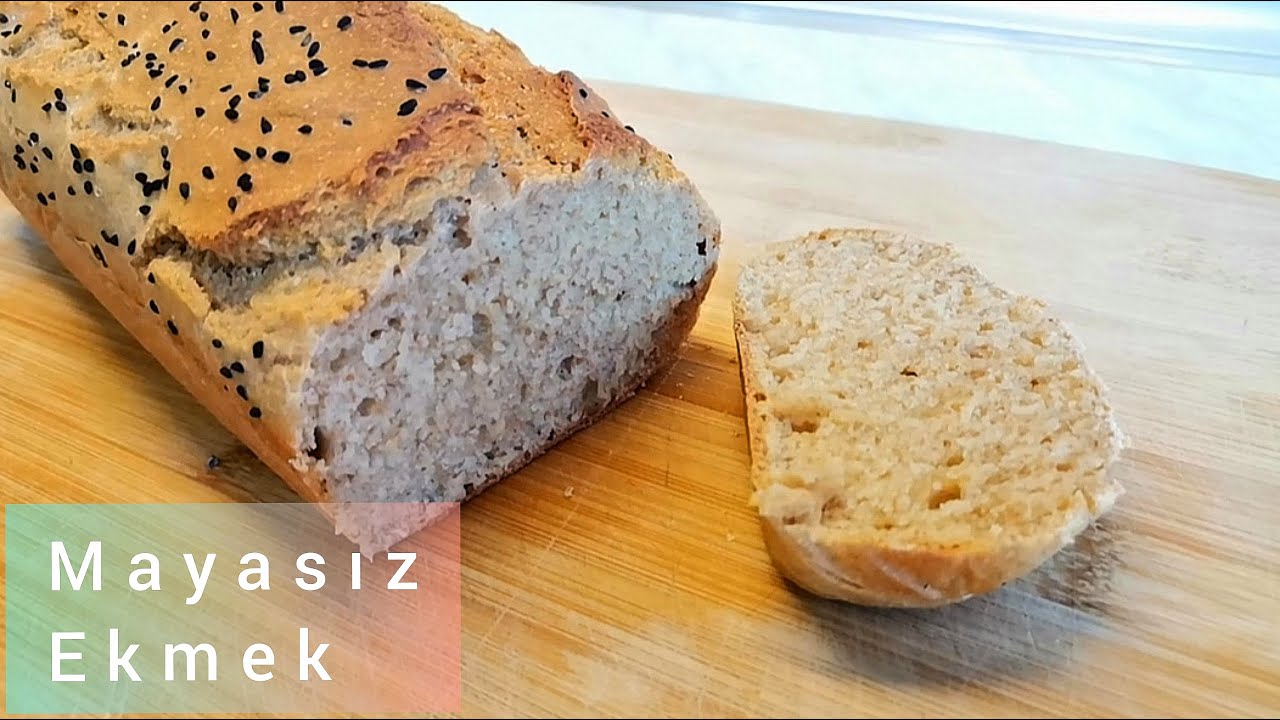 Mayasız 5 Dakikada Yumuşacık Tambuğday Ekmek Nasıl Yapılır 🥖 Mayasız Ekmek Tarifi 👌