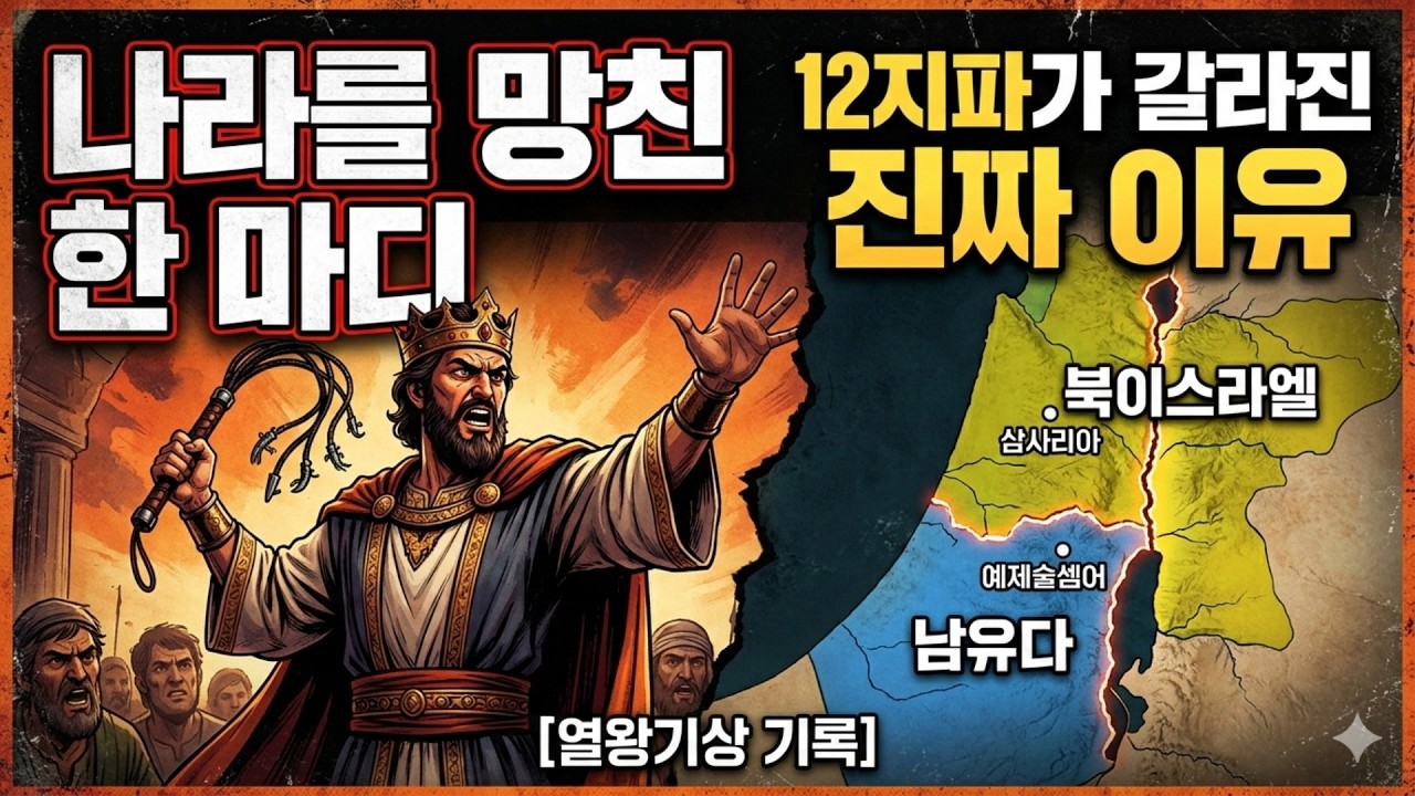 꼰대의 조언 vs MZ의 패기.  3,000년 전 이스라엘을 반으로 쪼갠  최악의 선택  #이스라엘분열 #르호보암의실수 #솔로몬왕 #성경역사이야기  #크리스천의삶