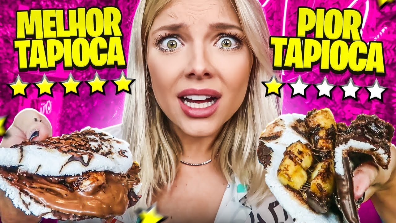 COMPAREI A TAPIOCA DE PIOR E MELHOR AVALIAÇÃO DO APLICATIVO em 2022!