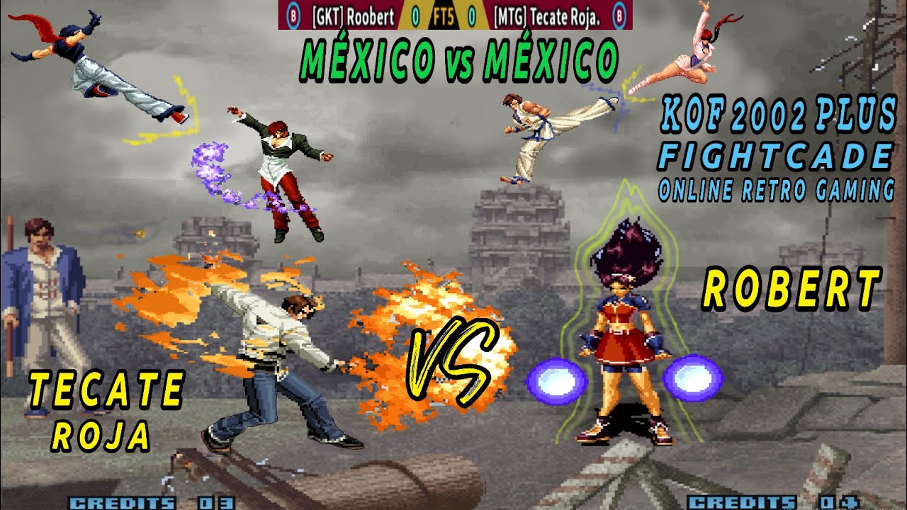 LA Mejor Athena MÉXICO vs MÉXICO El Mejor Kyo...😨:KOF 2002 PLUS FIGHTCADE Online Retro Gaming