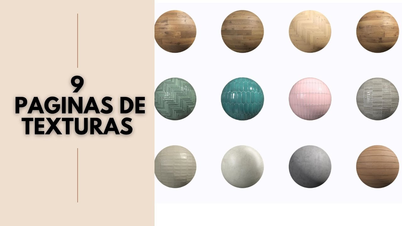 Paginas de texturas Realistas para Modelado Arquitectónico 3D
