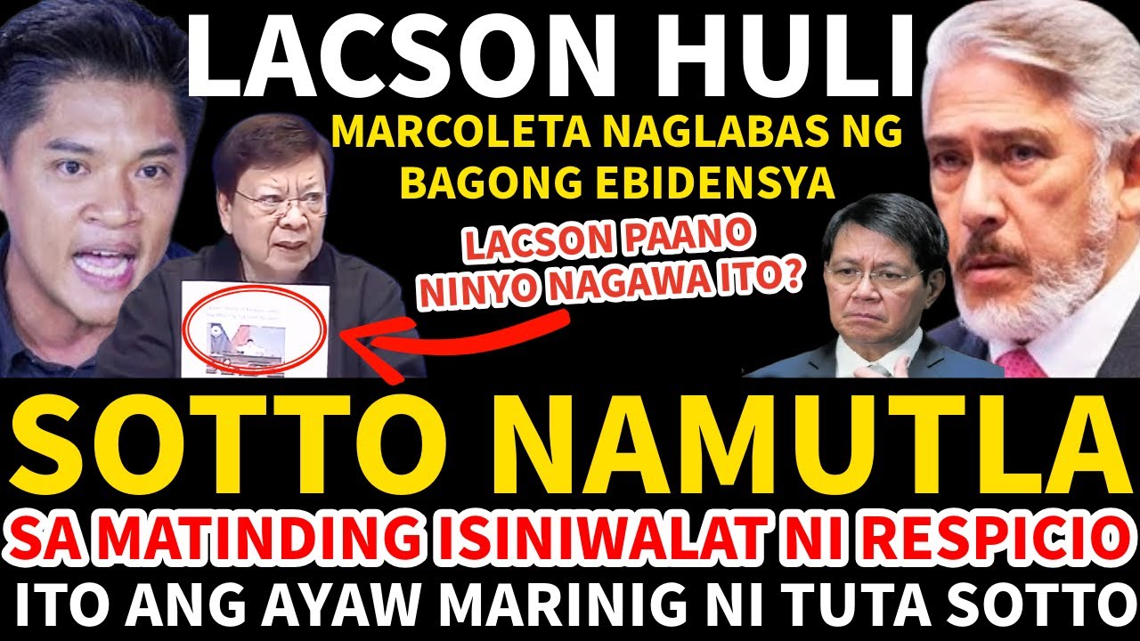 SOTTO NAMUTLA DITO SA MATINDING ISINIWALAT NI ATTY RESPICIO ITO ANG AYAW MARINIG NI SOTTO PANOORIN