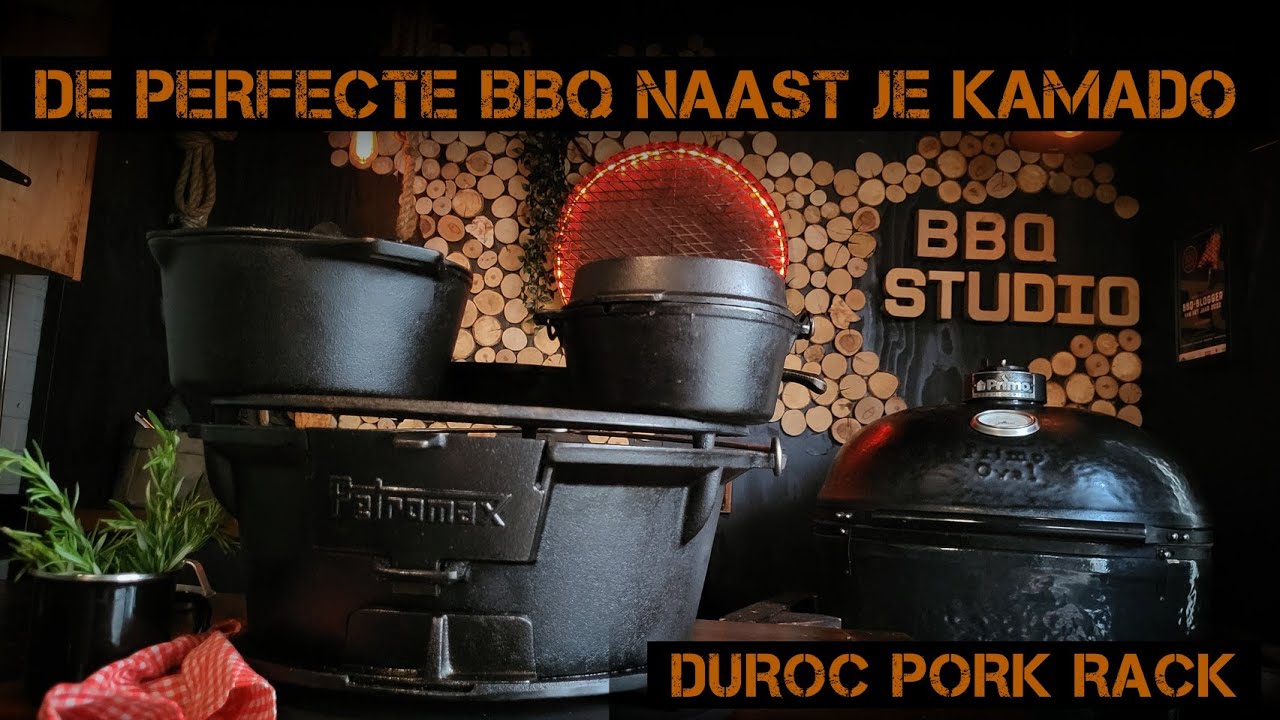 De perfecte bbq voor naast je kamado - Petromax TG3- Duroc Pork rack