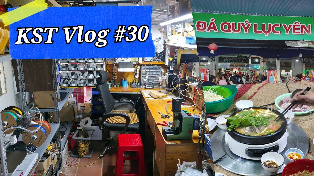 Đi TP Yên Bái, Ghé thăm Mod Tùng Battery ship máy in 3D, Chợ Đá Quý Lục Yên, Nồi lẩu cá trắm đen