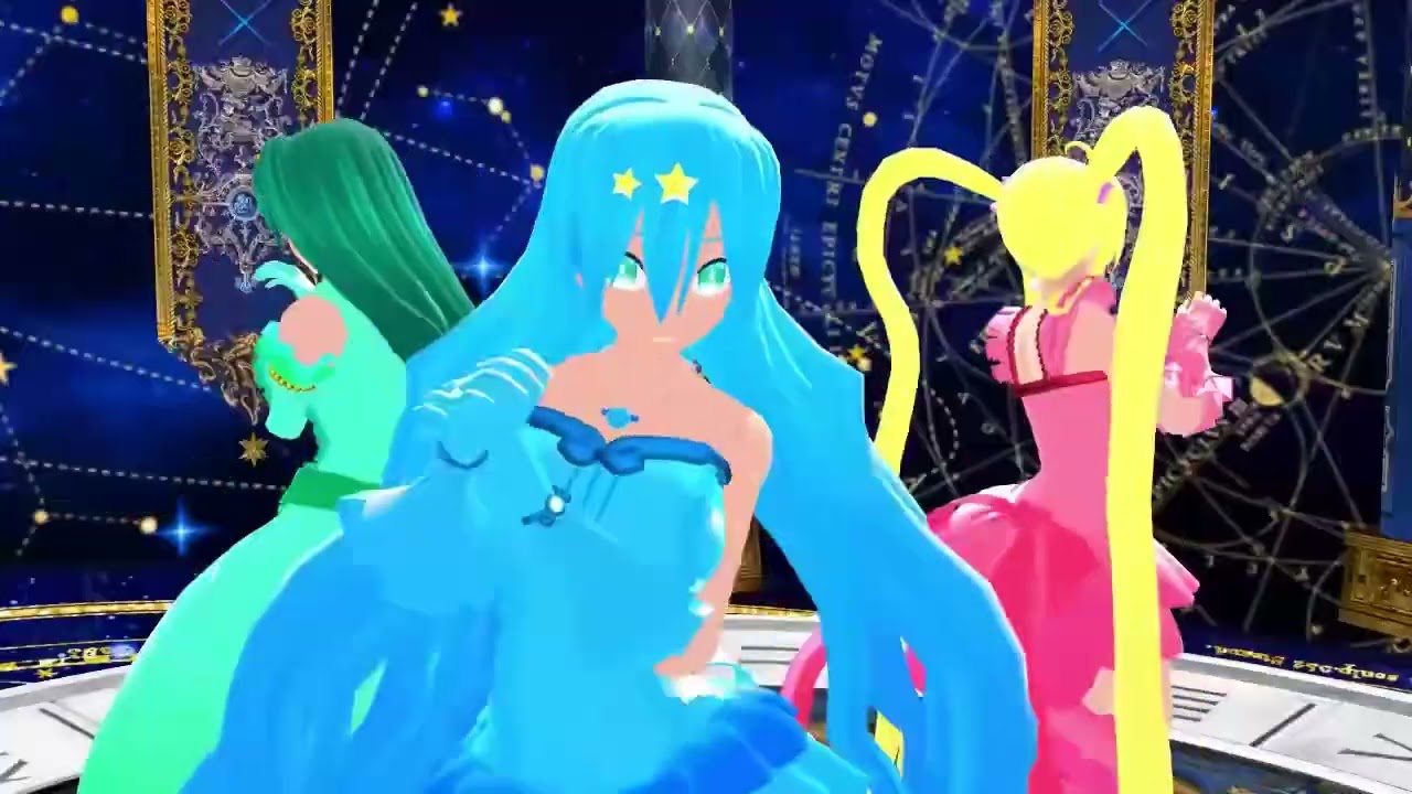 【ぴちぴちピッチ MMD】るちあ・波音・リナで雪、無音、窓辺にて。
