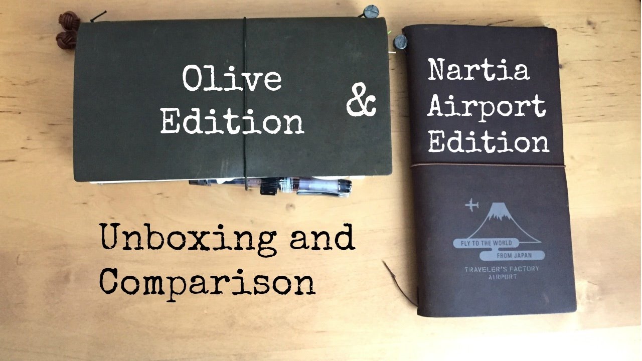Olive Edition & Narita Traveler's Notebook Unboxing and Comparison