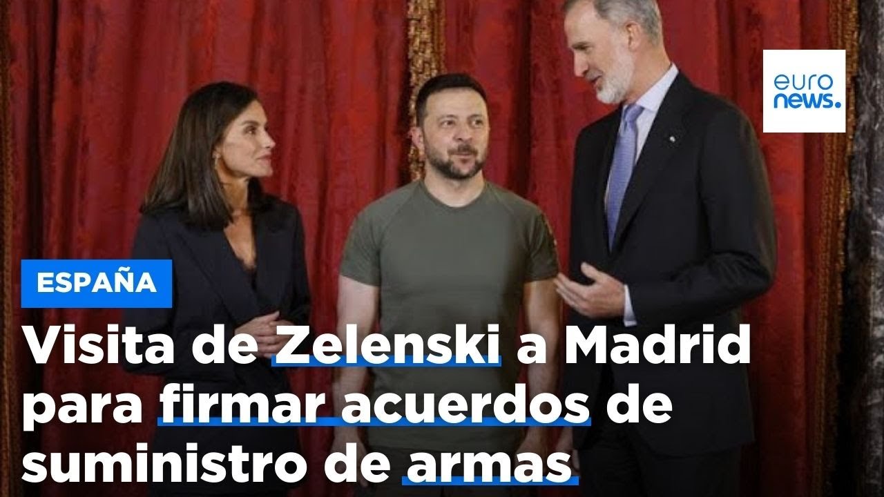 Visita de Zelenski a Madrid para firmar acuerdos de suministro de armas | euronews 🇪🇸