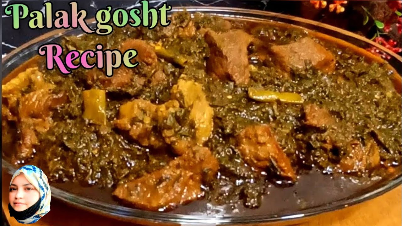 यूपी स्टाइल पालक गोश्त की स्वादिष्ट और मज़ेदार रेसिपी🔥 l dhaba wali saag meat recipe✨️ l 