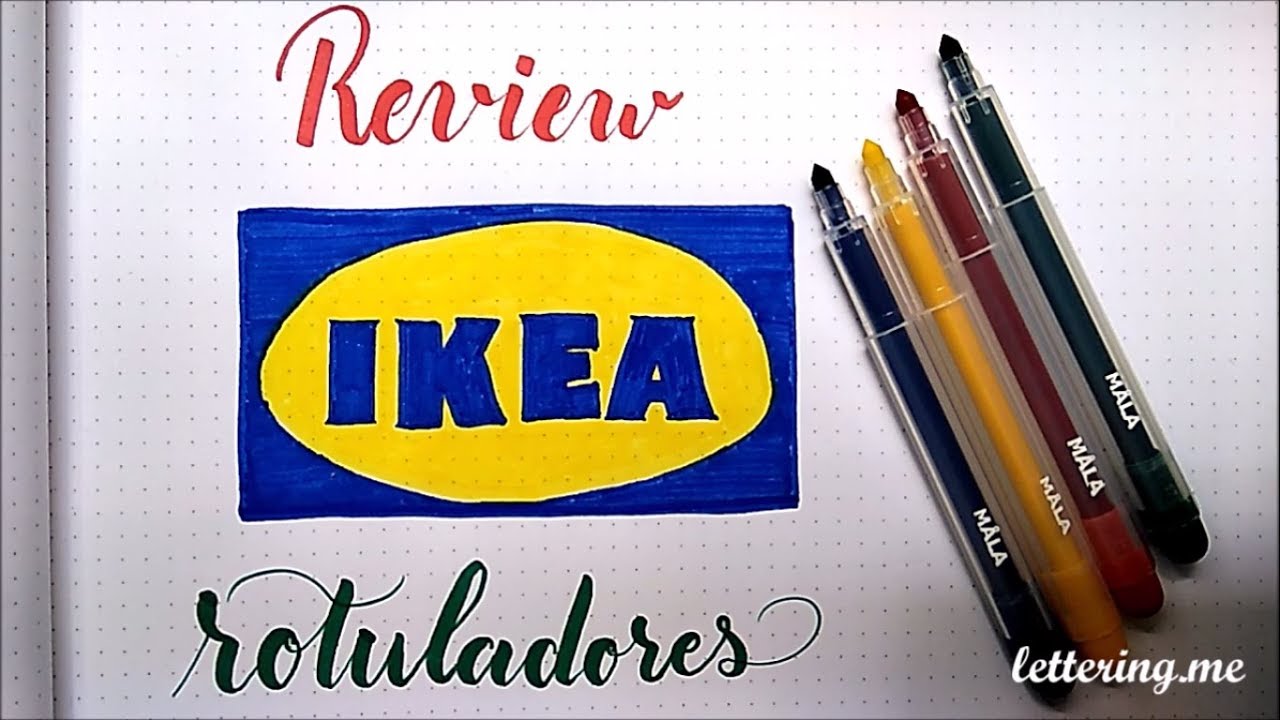 Review Rotuladores Ikea para Lettering y Caligrafía ✅