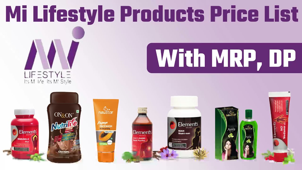 Mi Lifestyle Products Details with MRP & DP | Latest Mi Lifestyle Products Price List PDF Download