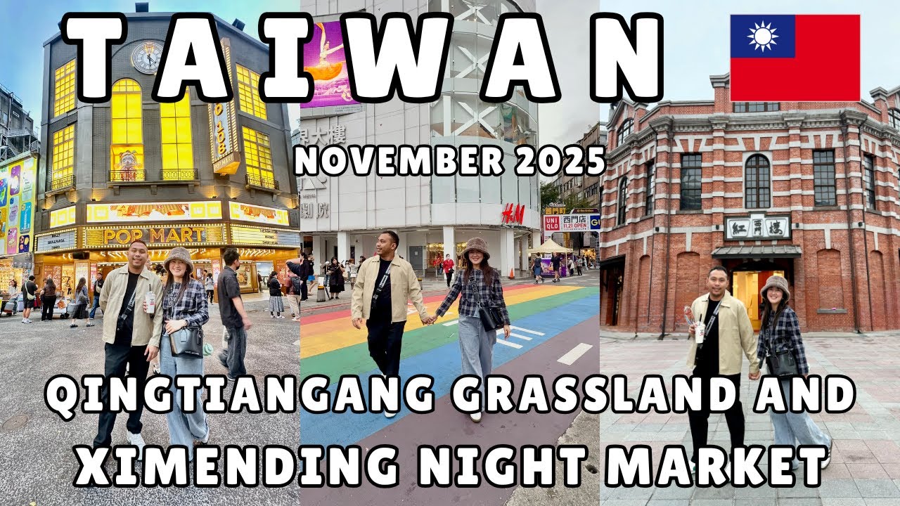 Taiwan Vlog : Qingtiangang Grassland and Ximending Night Martket