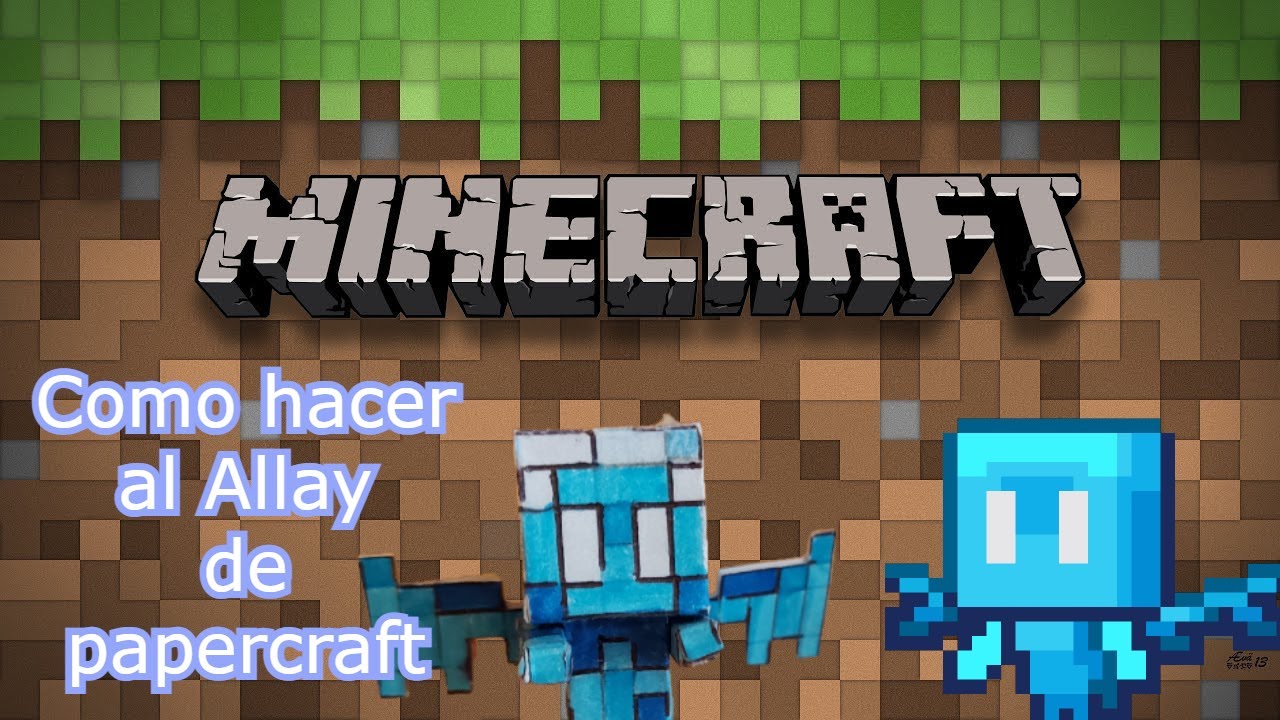 ✅Como hacer al Allay de minecraft de papel fácil y rápido¡¡ / 