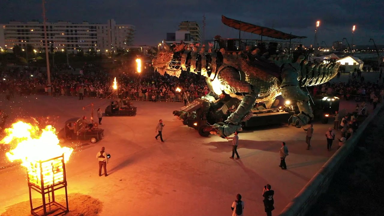 Inauguration de Calais LA Plage, spectacle au 13.07.21