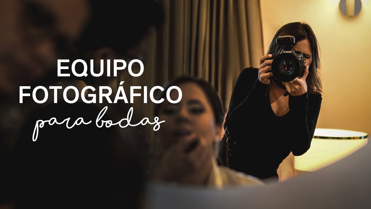 Equipo fotográfico para bodas