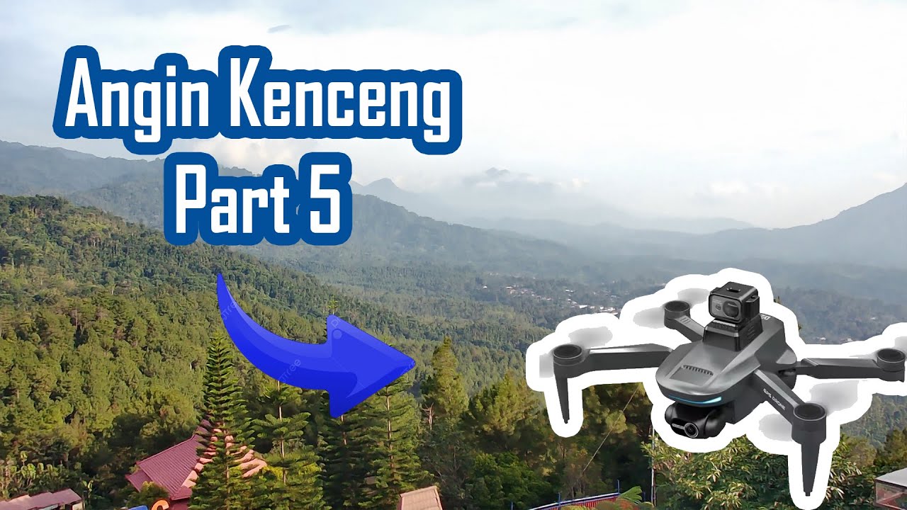 Terlihat seperti tidak ada angin padahal disini anginnya kenceng banget Drone LYZRC L200 Pro Max