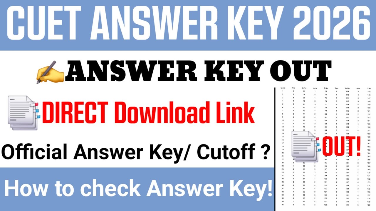Cuet answer key 2026 | Cuet ug answer key 2026 | Cuet ug answer key 2026 kaise check karen