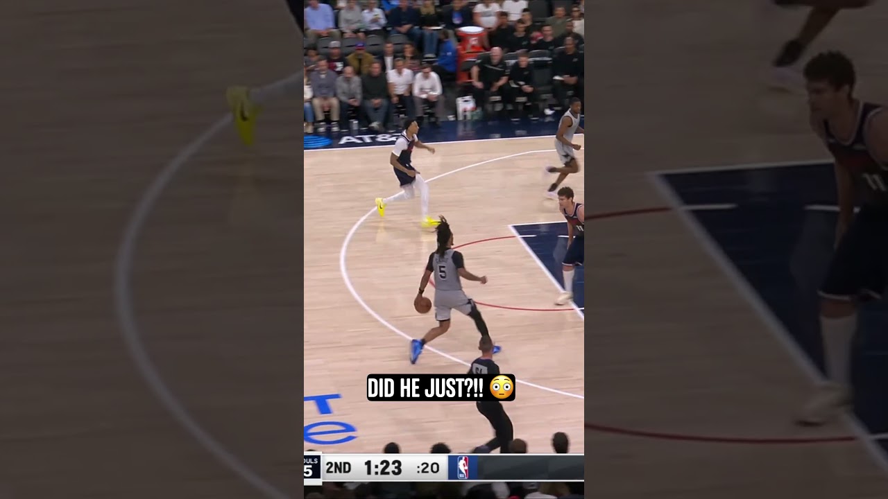 Не причиняй им вреда, Стеф 🤯 📺KENS5 & Peacock #Spurs #NBA #stephoncastle