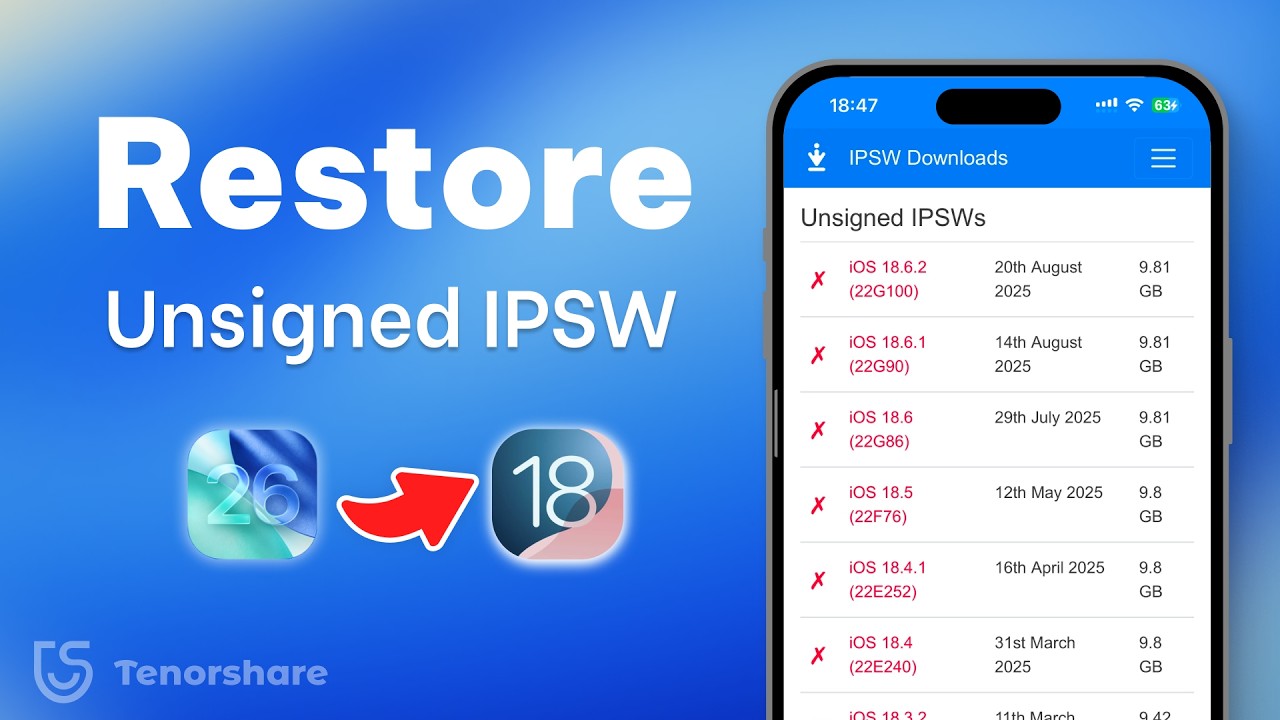 How to Restore Unsigned IPSW on iPhone Downgrade iOS with SHSH Blobs (Step-by-Step)