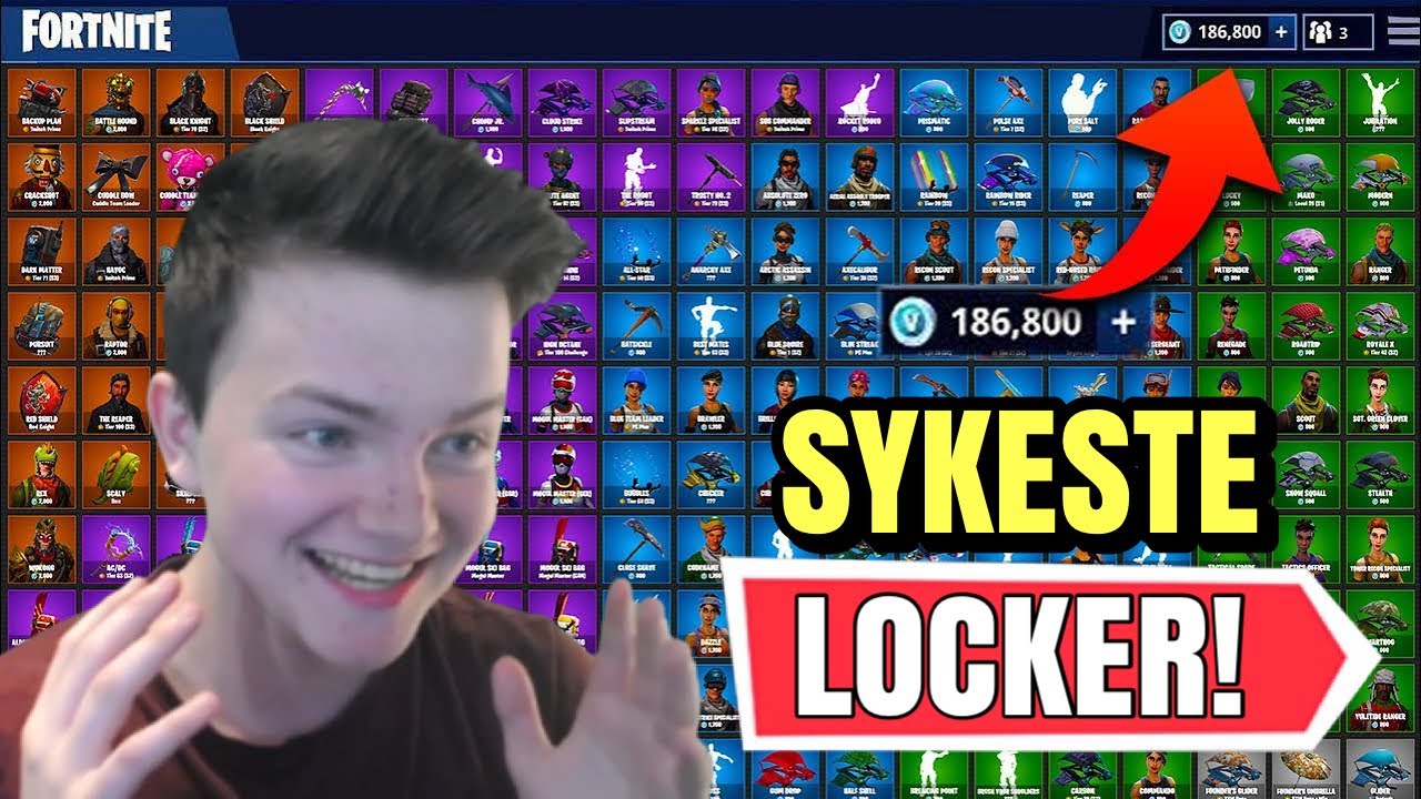 Har Eirik Dalen NORGES Største Fortnite Locker!? (20.000+ kr | 360+ Skins!)