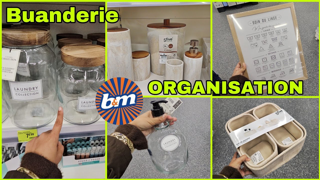 😱B&M RANGEMENT ORGANISATION BUANDERIE SALLE DE BAIN 13.12.25 #rangement #organisation #b&m 