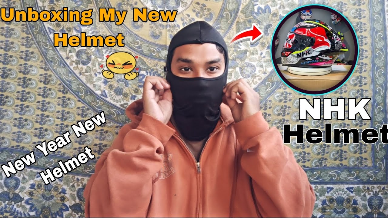 UNBOXING MY NEW HELMET | NHK HELMET | NEW YEAR NEW HELMET 