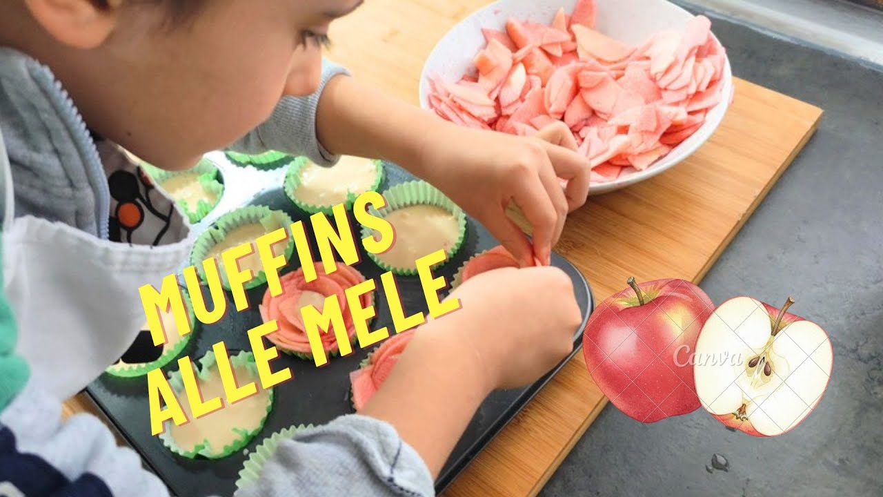 RICETTA FACILISSIMA ! Muffins mele e alchermes! - Ricette di Gabri e Piero