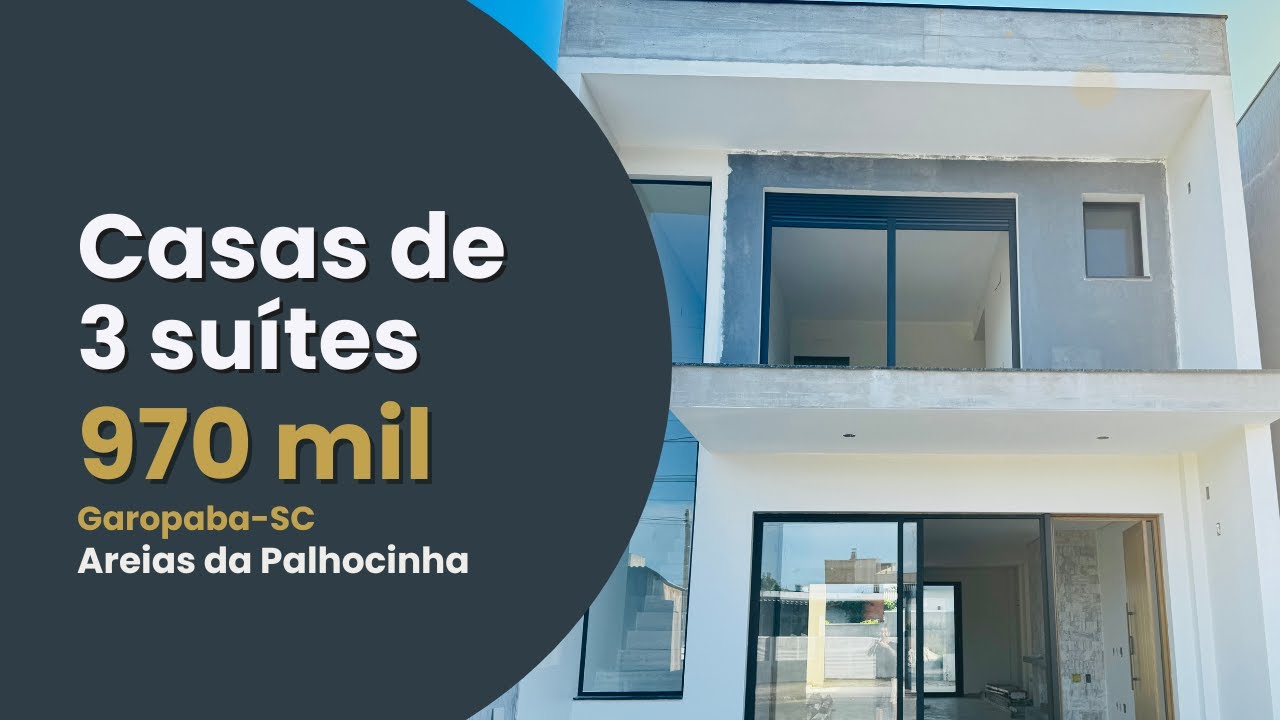 Casa 3 suítes Areias da Palhoçinha Garopaba SC