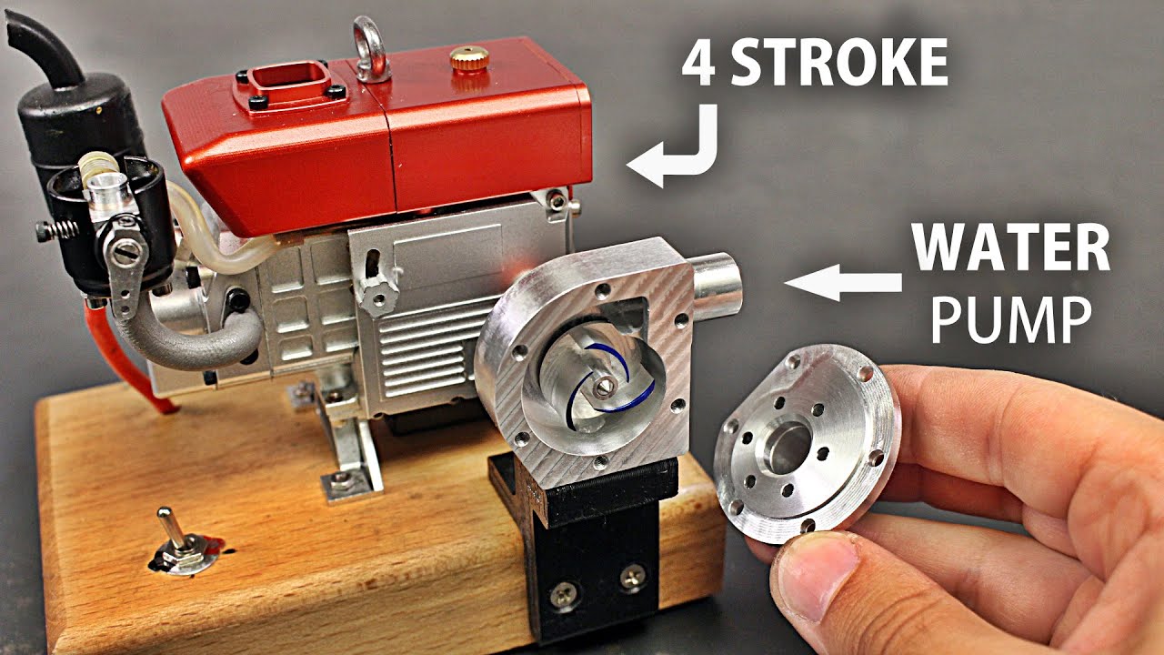 Miniature Gasoline Engine Powered Water PUMP!