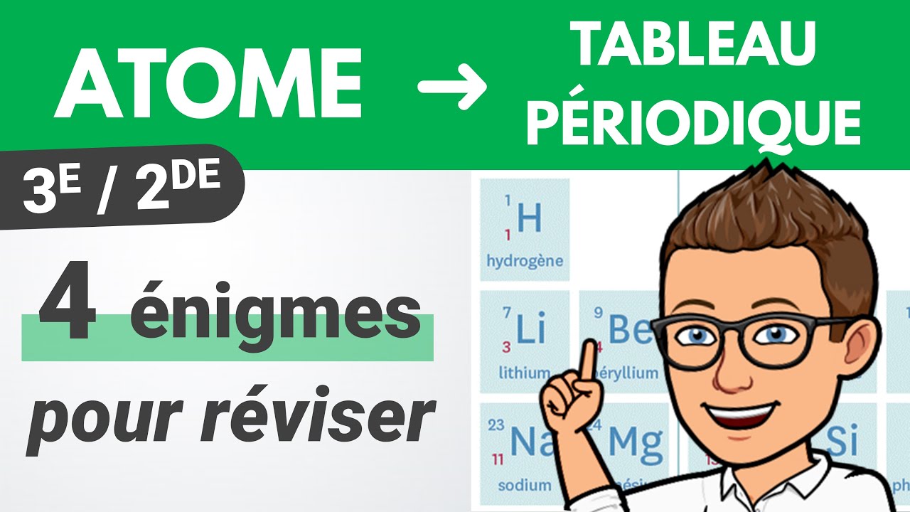 ATOME 🎯 Tableau périodique | 3e | Seconde | Physique Chimie