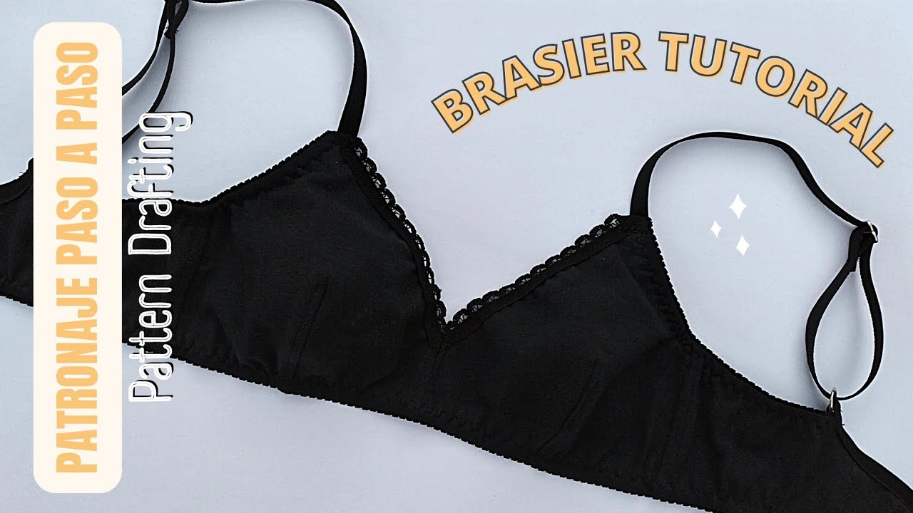 TUTORIAL DE PATRÓN DE BRASIER | Molde de brasier básico