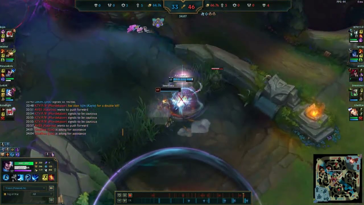 playing like a potato