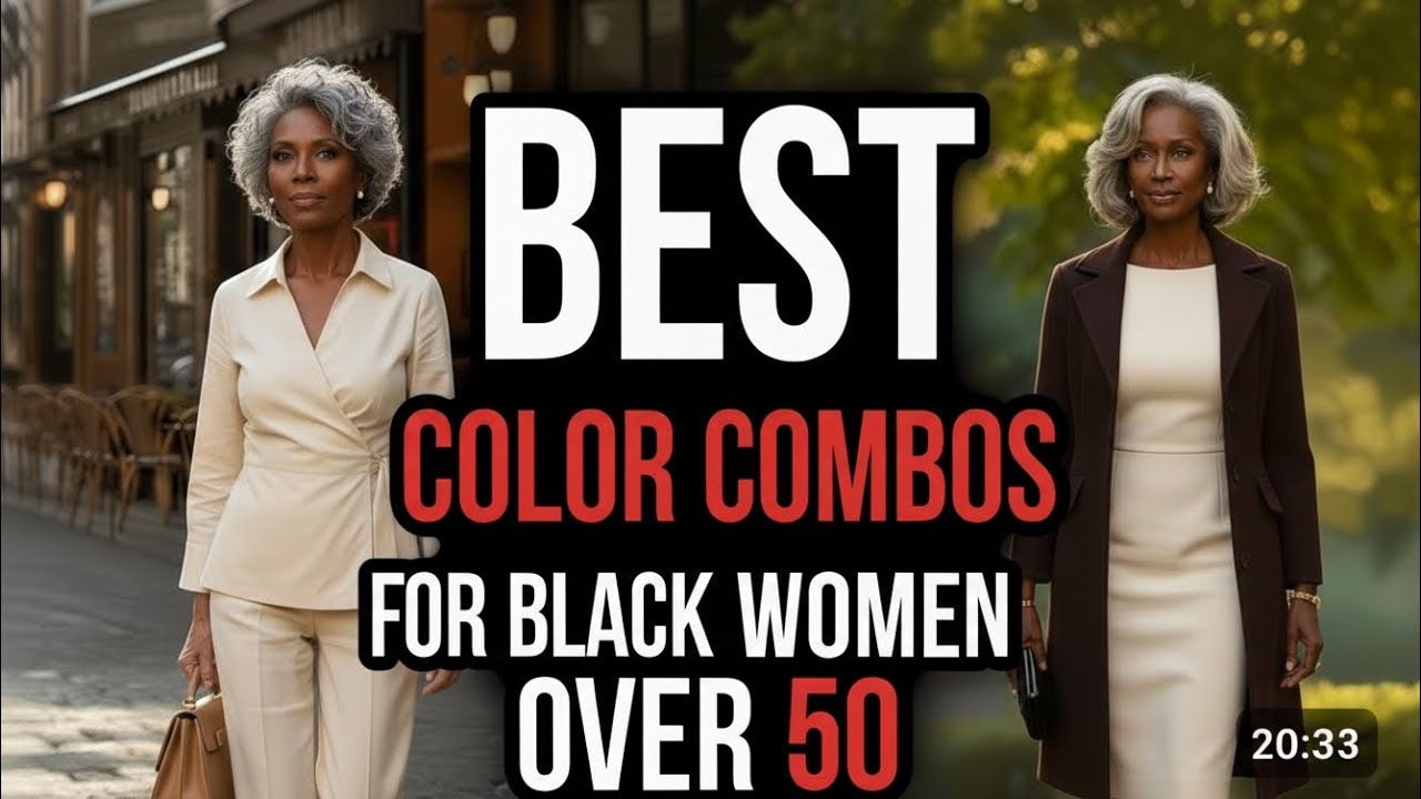 BEST COLOR COMBOS FOR Black WOMEN OVER 50 Look EXPENSIVE 