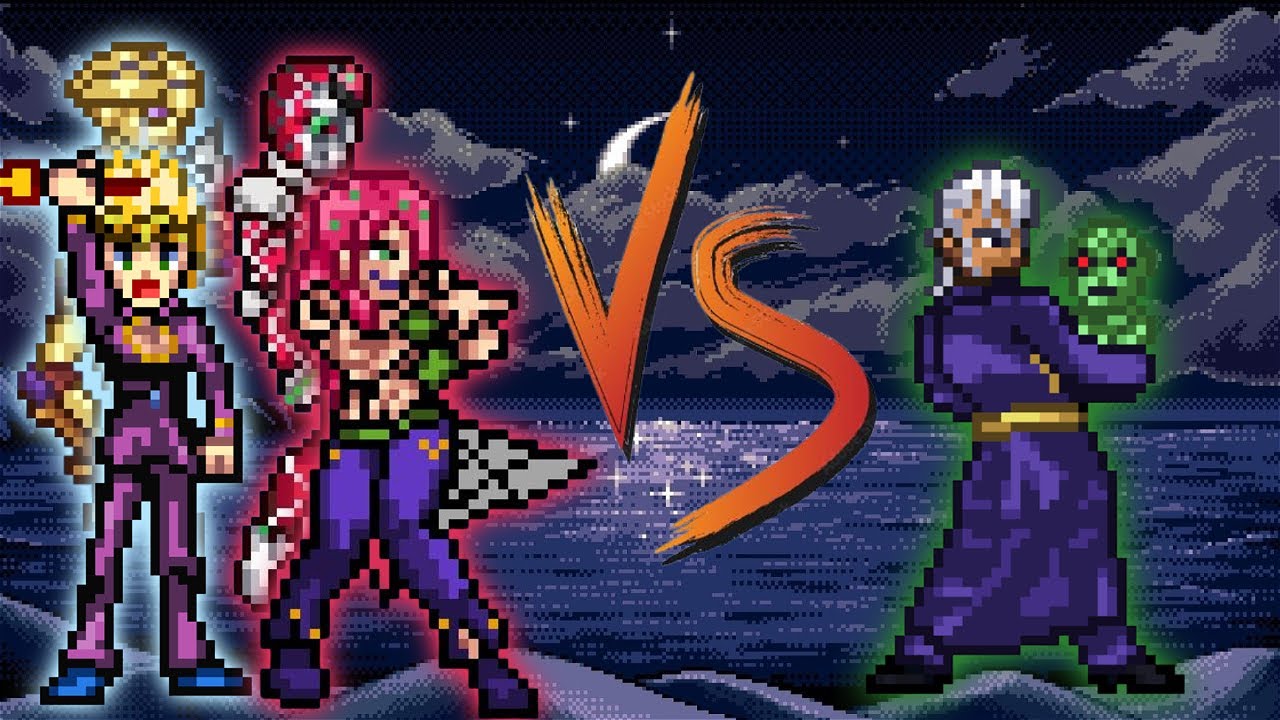 Giorno & Diavolo Vs Pucci (all forms) in Jump Force Mugen