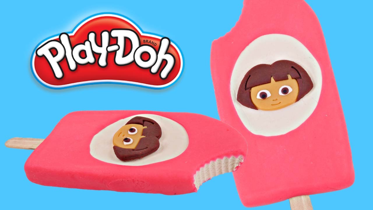 Play doh Popsicle Dora The Explorer | How To Make Playdough Popsicle Dora & Friends