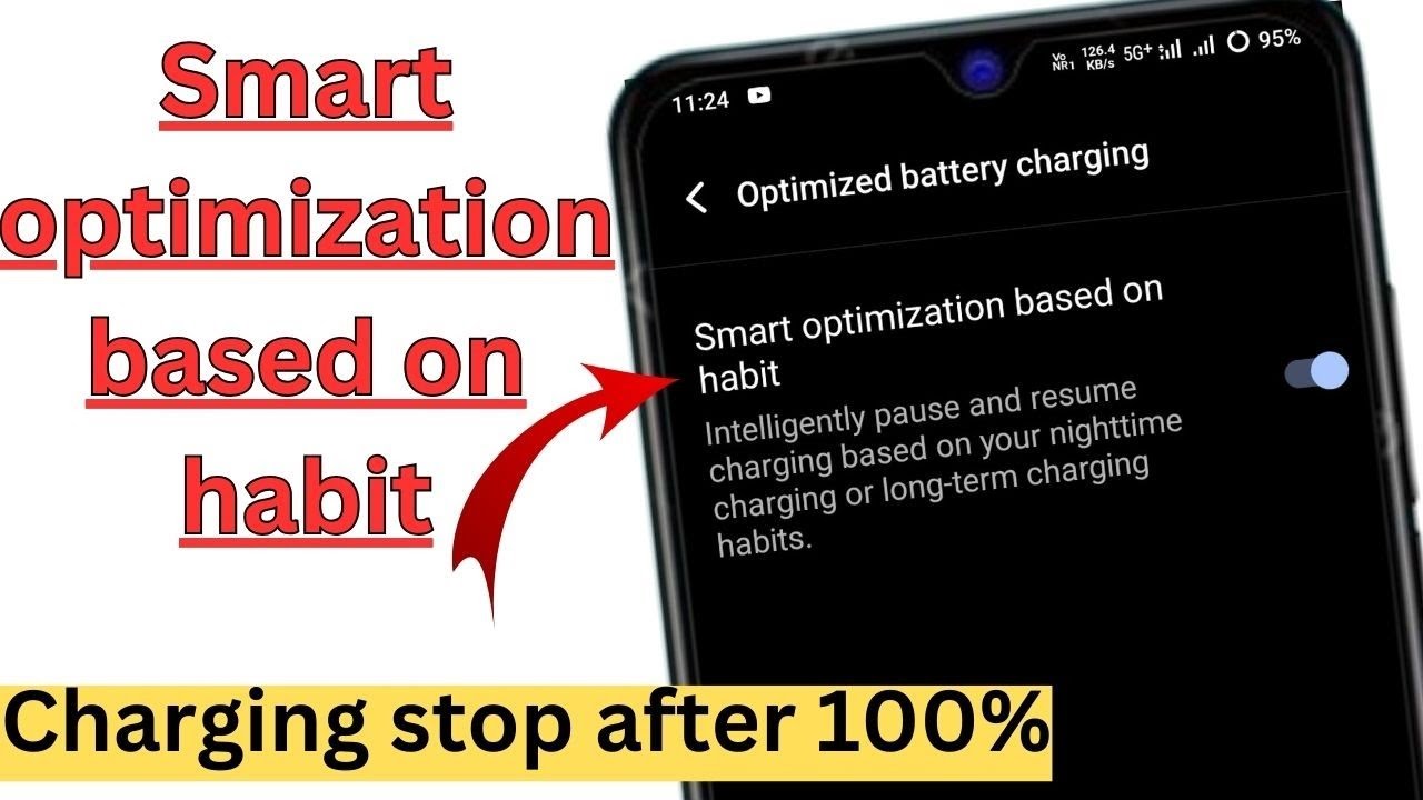 🔋battery 100% होने के बाद अपने आप charging बंद हो जाएगा || smart optimization based on habit