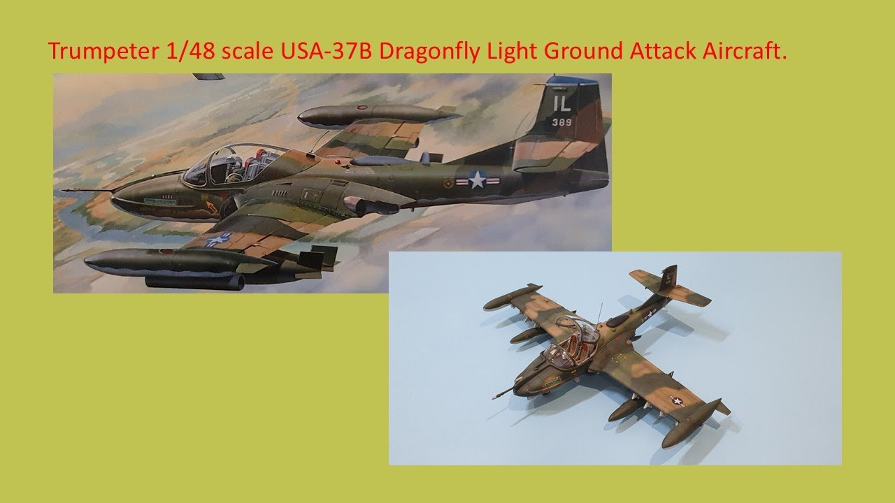 How I built this (Full build) 1/48 scale Trumpeter Dragonfly Light ground Attack model aircraft.