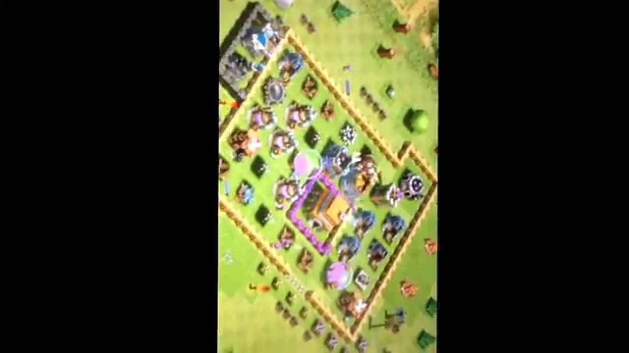 Clash of clans: archer and giant attack th7 strategy-total destruction!!