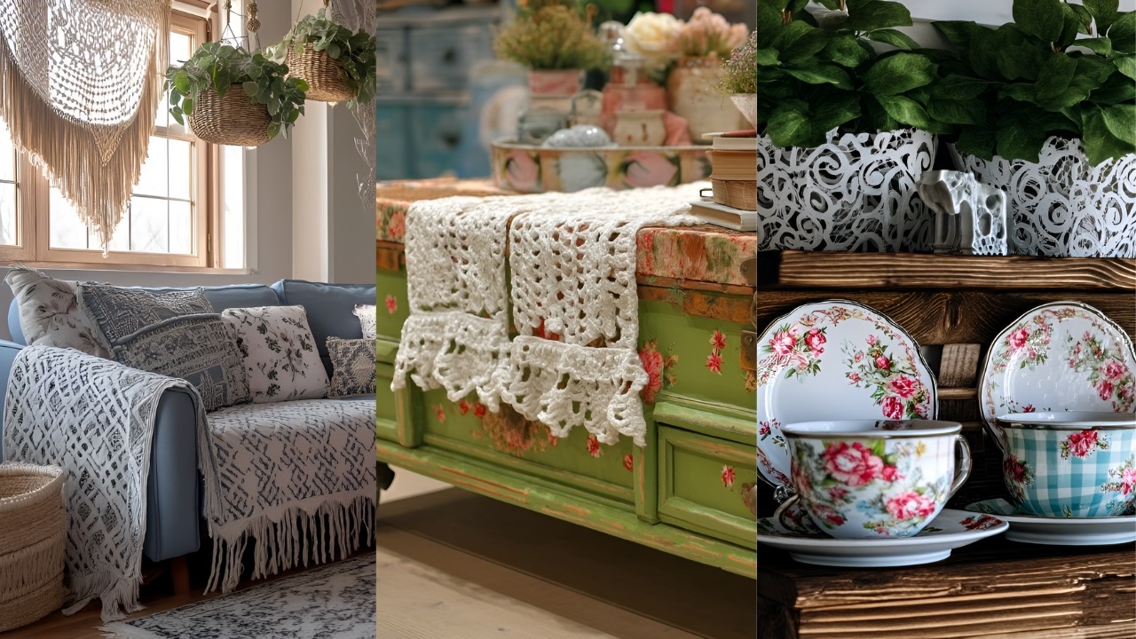 Grandmacore Bohemian Decor | Upcycled Furniture DIY Ideas