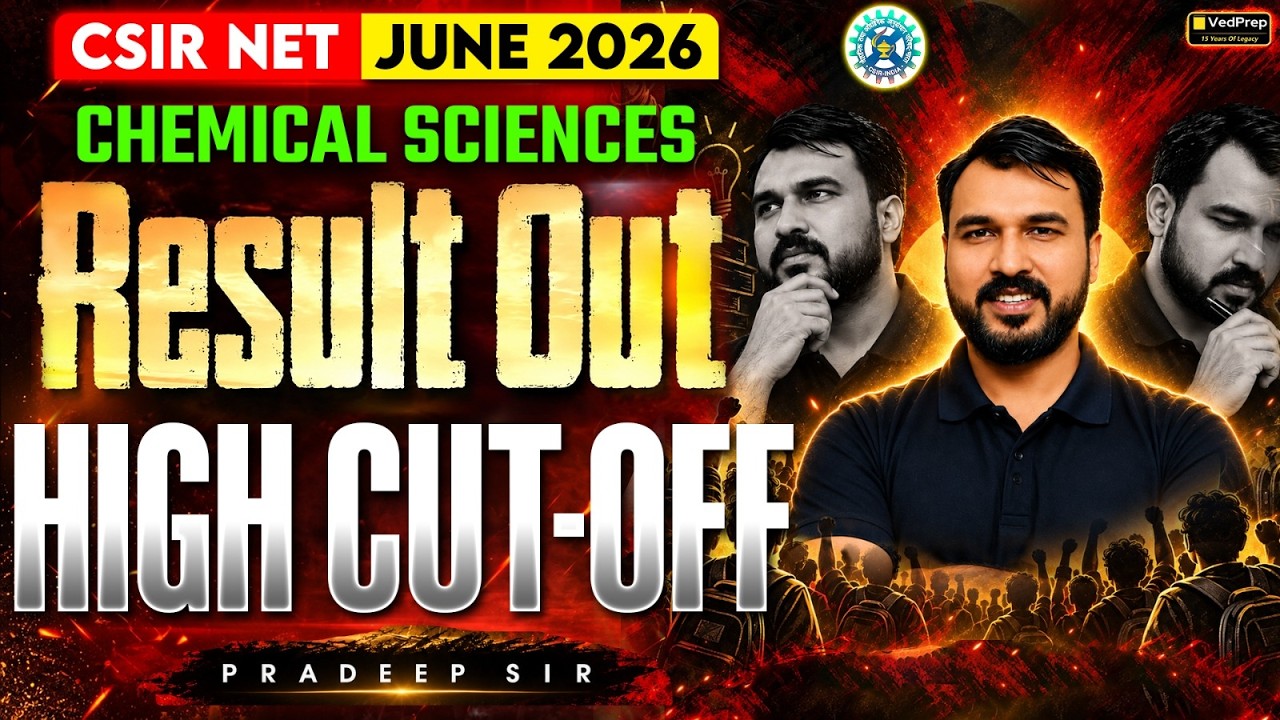 CSIR NET June 2026 Chemical Sciences Result OUT | JRF Cut-Off & 1000+ JRFs Decreased? | Full Details