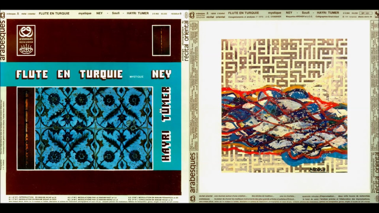 Flute en Turquie - Mystique - Ney (Hayri Tümer) (1979, vinyl)