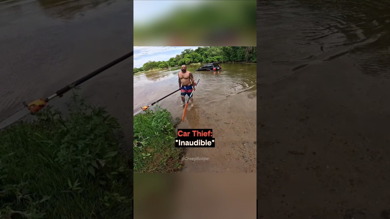 BIKER HELPS A THIEF WITH A STOLEN CAR!! 😲