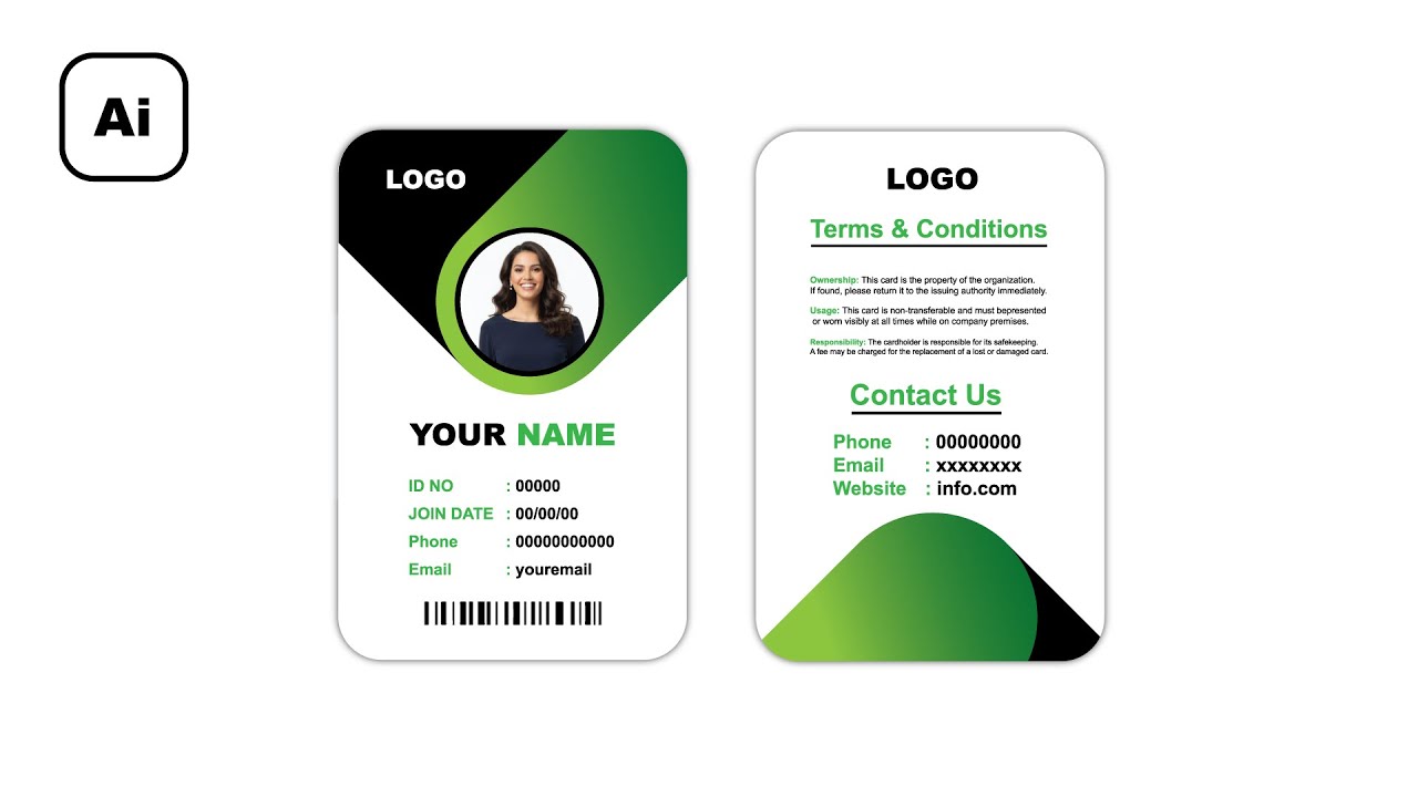 Modern Corporate Identity Card Design 2026 - Professional Employee ID Template