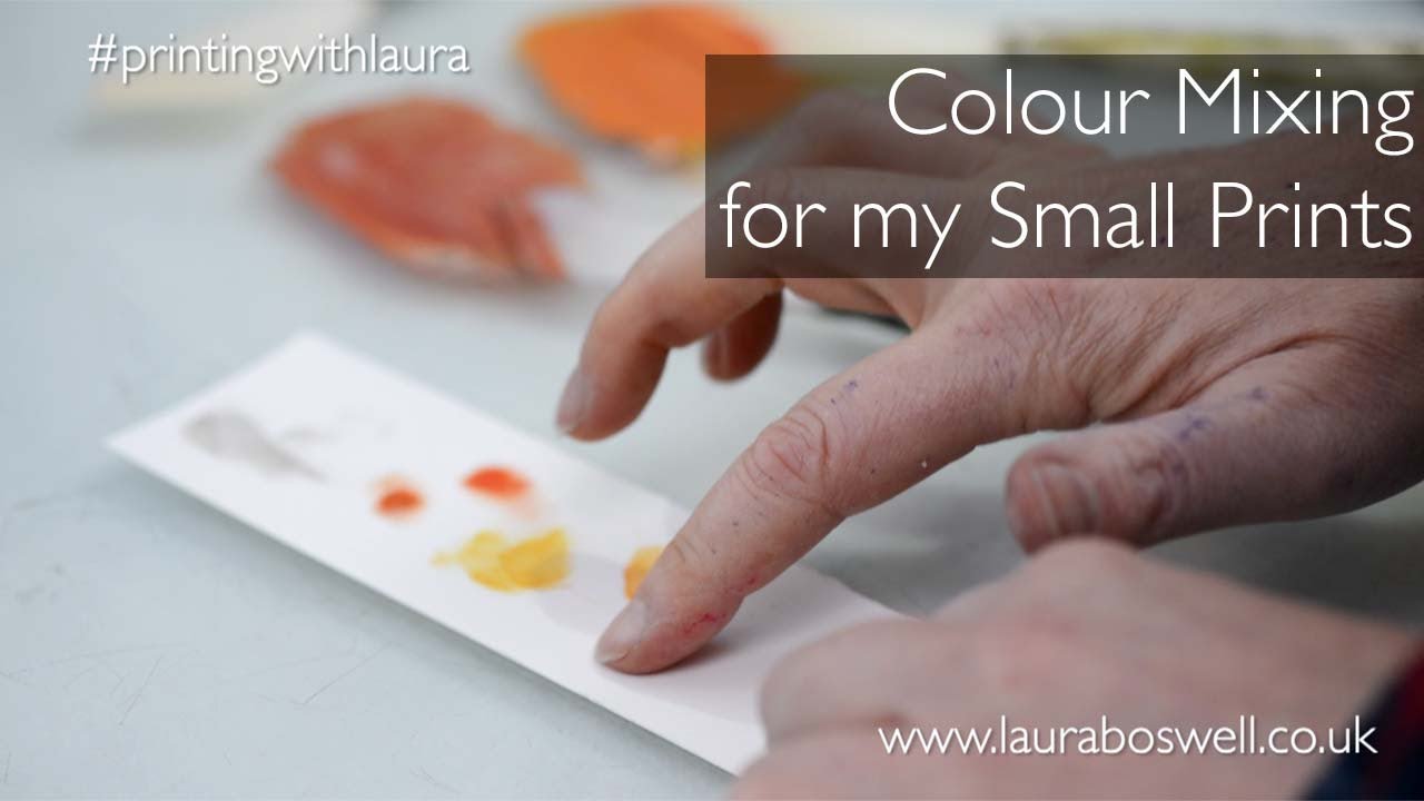 Colour Mixing Oil Based Relief Inks with Extender
